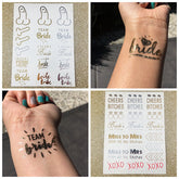 Hens Team Bride Temporary Tattoos